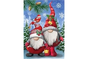 QTUIE 5D Diamond Painting Kit Completo Natale DIY Pittura Diamante,Kit Adesivo Pittura Diamante di Natale Disegni con Diamantini Crystal Art Fai da te Puzzle con Perline Decorazioni Natalizie da Parete