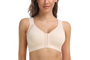 DotVol Biustonosz Korektor postawy z przodu zapięcie dla kobiet Podstawowy biustonosz szerokie szelki Plus Size Wygodna tkanina