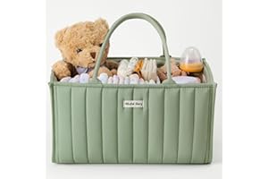 PASUIDU Blissful Diary Baby-Windel-Caddy Organizer, stilvoller Aufbewahrungskorb