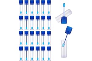 ZBSSNY 30 Stück Stuhlprobenröhrchen, 15ml Kotprobenröhrchen Hund Katze mit Löffel Praktische Probenröhrchen Kotröhrchen Hund für Haustier Tests Auch