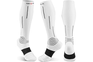 NEENCA Kompressionsstrümpfe(20-30mmhg), Medizinische Kompressionssocken Damen & Herren Stützstrümpfe zur Erholung von Verletzungen & Schmerzlinderung, Sportschutz, Laufen, Sport, Flug – 1 Paar