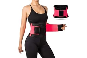 Jueachy Taillen-Trainer-Gürtel für Frauen atmungsaktiver Schweißgürtel Taille Cincher Trimmer Body Shaper Gürtel Fat Burn Belly Slimming Band für Gewichtsabnahme Fitness Workout