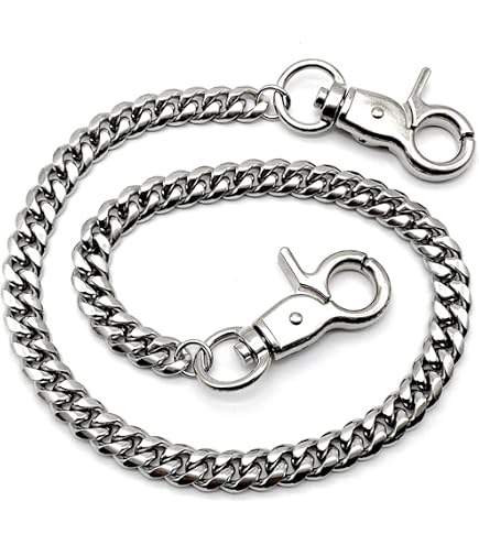 Punk Hosenkette Doppelschicht – Mit Karabinerverschluss, Vintage-Gürtelkette Für Herren & Damen