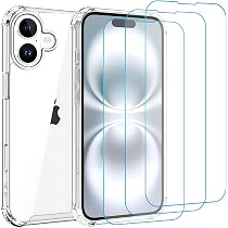 Whioltl Hülle Für IPhone 11 – Transparent, Mit 3 Schutzfolien, Kratzfest