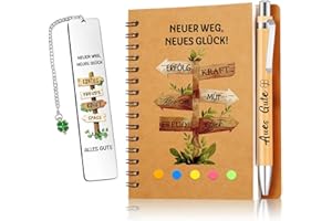 ‎TUZELIYA TUZELIYA Abschiedsgeschenk Kollegen, 3 in 1 Abschied Geschenk Notizbuch- Neuanfang Abschiedsgeschenk Kollegin Jobwechsel - Abschied Kollege Kollegin - Renteneintritt, Ruhestand, Jobwechsel Geschenk