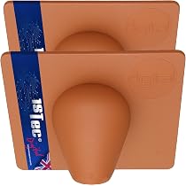 2 x Brown Coax cable Brick burst cover roman nose TV plate for Sky / Freesat | UK