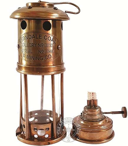 MINER'S OIL LAMP 真鍮製オイルランプ 100% Working Brass 7