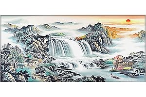 DCIDBEI Kit de Pintura de Diamante 5D para Decoración de Paisaje con Mosaico de Diamantes Bordado de Diamante Kit de Pintura de Punto de cruz Regalo de Pintura con Diamantes 100 x 50 cm, 39 x 19 Pulgadas