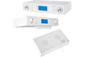 Krüger&Matz KM0817 Radio de Cocina semiintegrable, con Bluetooth (Pantalla LCD, Temporizador, Despertador)