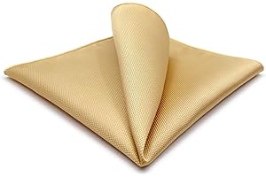 S&W SHLAX&WING Pañuelos de Bolsillo para Hombres Color Sólido Azul Verde Amarillo XL para Boda