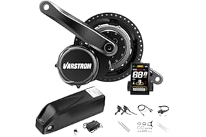VARSTROM Motore centrale TSDZ Mid-Motor TSDZ8 48V 750W Versione 2024, con kit di conversione bici elettrica opzionale, batterie e display SWM58 grande schermo per bici da montagna BB68mm