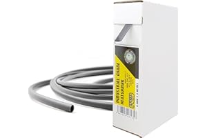 ArmaKit 6.4mm Cable Heat Shrink Tubing Black 9 Metre Reel - Wire Heat Shrink Sleeving Rubber Cable Shrink Wrap for use with Heat Gun for heat shrink connectors/electrical solder sleeves