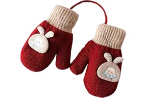 BNOYONERAS Guantes de Punto Invierno para Niños, Guantes Térmicos Niños, Guantes Invierno Niña y Niño, Manoplas Bebés, Guantes Calientes para Niños, Manoplas Niños para 1 a 3 Años, Regalos Navideños (No.5)