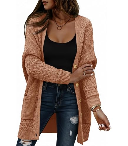 Cardigan Aperto Davanti Da Donna A Maniche Lunghe - Maglia Leggera E Morbida, Casual, Autunno/primavera