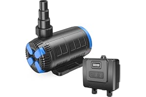 BluGarda BluFlow Control 8.000-10-80 watt - Pompe de bassin ecoenergetique, Reglable, Controller, Filtration, Pompe à Eau, Fontaine, Jardin, Carpes Koi, Économie d'Énergie