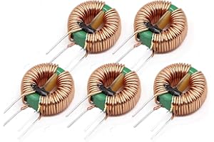 MHUI Bobine D'inductance De Fil Monocouche D'inductance Magnétique Toroïdale Verticale 1Mh 2Mh 5Mh 10Mh 30Mh (5 Pièces),30MH 10A