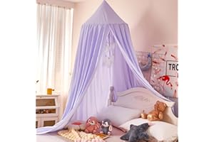 Dix-Rainbow Large Children Bed Canopy Round Dome Girls Mosquito Net Kids Princess Play Tents Nursery Room Decoration for Baby