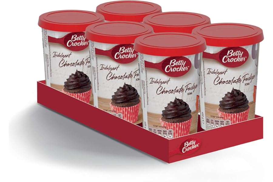 Betty Crocker Chocolate Fudge Icing 400g (Pack of 6)