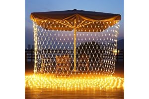 The Purple Tree Net Mesh String Lights for Diwali, Waterproof Light with 8 Lighting Modes, 200 led Bulbs,Outdo...