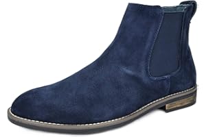 Bruno Marc Men's Urban-06 Suede Leather Chelsea Ankle Boots