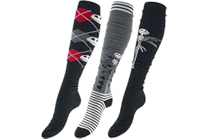 The Nightmare Before Christmas Pesadilla Antes De Navidad Jack Skellington Mujer Calcetines hasta Rodilla multicolor