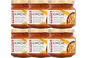 Yutaka Traditional Korean Kimchi 200g (Pack of 6) | Authentic Fermented Napa Cabbage | Spicy, Tangy & Umami-Rich | Ready to Eat Side Dish, Stir-Fries & Noodle Bowls | Vegan & Gluten-Free