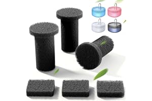 3-pak dźwiękochłonnych gąbek centralnych do fontanny FEELNEEDY Cat (FN-W06), czarna