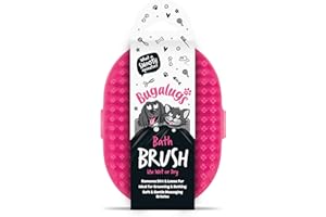 Bugalugs Dog Shampoo and Wet/Dry Bath Brush for Pet Grooming