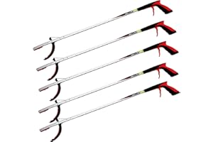 THE HELPING HAND COMPANY THE HELPING HAND 5 Pack Litter Picker PRO 33''/85cm. Heavy Duty Litter Picker for Adults with a Secure and Comfortable Grip. Bulk Rubbish Grabbers for Community and Environmental Groups, Volunteers