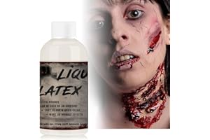 CHASPA 200ML Makeup Liquid Latex for Halloween Costume, Zombie, Special Effects SFX Wound - Dries CLEAR