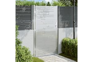 NITCA Cancello Giardino Esterno Cancello da Giardino in Acciaio Inossidabile con Sistema chiudibile a Chiave