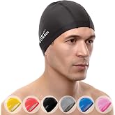 AqtivAqua Swimming Cap, Swimming Cap for Adults and Children &ndash; Soft and Stretchy Spandex with Protective Coating &ndash; Ideal for