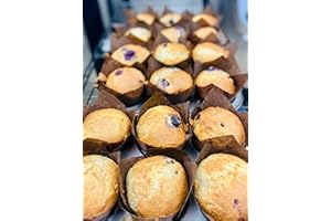 KETO CHEFS HAND CRAFTED LOW CARB FOODS Keto Chefs Low Carb 6 x Fully Keto Californian Blueberry Muffins Freshly Baked 600g x 2 Packs