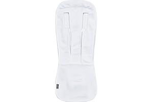 Cybex Platinum Sommer-Sitzauflage, Für alle Cybex-Kinderwagen und Buggys, Aus weicher Bambus-Zellulose, Weiß