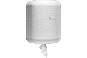 BLANCO PLATA Dispensador Papel Bobina Mecha en contínuo para bobinas de 210mm