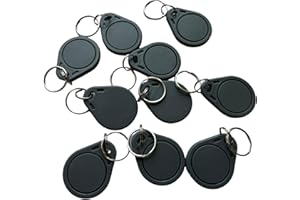 ‎YARONGTECH YARONGTECH® RFID 1K Tag RFID ISO14443A Schlüsselanhänger 13.56MHz ABS IC NFC Tags für Access Control (100 Stück)