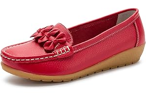 SMajong Donna Mocassini Scarpe di Guida Comfort Scarpe Pelle Classico Loafers 34-43 EU