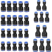 15 stuks 8 mm tot 10 mm rechte pneumatische connectoren, Air Push snelbevestigingen, Push to Connect Adapter Quick Release Reducer Fittings(PG8-10) (PG 10 mm-8 mm (15 stuks 15 stuks 8 mm tot 10 mm rechte pneumatische connectoren, Air Push snelbevestigingen, Push to Connect Adapter Quick Release Reducer Fittings(PG8-10) (PG 10 mm-8 mm (15 stuks