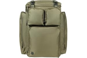 Carper Tackle Carp Fishing Rucksack 50 Litre Luggage Tackle Bag 6 Pockets