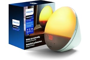 Wake-Up Light - SmartSleep - Vakna på ett naturligt sätt - Soluppgångssimulering - 5 naturliga väckningsljud - 20 inställningar för ljusstyrka - FM-radio - Snooze-funktion- HF3519 / 01
