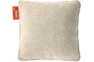 Stoov Ploov Woolly Heating Cushion - Infrared Heating Technology - Heat Pad - Cordless Ease of Use - Soft Pillow - 2,5/5 Hours of Heat - 45 x 45 cm - Beige