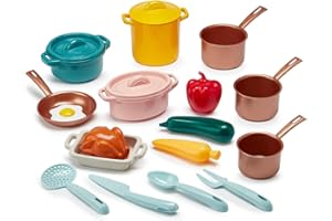 Jouets Ecoiffier - 1685 - Batterie de casseroles - Vert Azur - Jeu d'imitation pour Enfants - Dès 18 Mois - Origine France Garantie