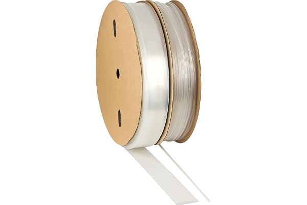 ISOLATECH Gaine thermorétractable au mètre, transparente sans adhésif Ø1inch (25mm) 10ft (3 mètres) Rapport de rétraction 2:1 Polyoléfine pour isoler des câbles Connexions soudées non marquées