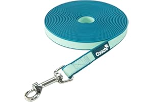 Correa Coachi Puppy & Mini Waterproof Training Line 5 m, adiestramiento al Aire Libre, Llamar al Perro, socialización, Ligera, Impermeable, Cortar persecuciones. para Cachorros y Perros pequeños