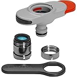 Gardena Hahnverbinder für Indoor-Wasserhähne: Anschluss für Indoor-Wasserhähne, inkl. Adapter für Perlstrahlkopf, Schlüssel f