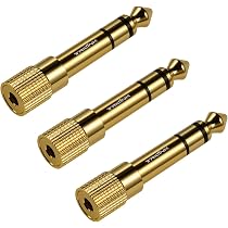 Adattatore Audio Da 3.5mm Femmina A 6.35mm Maschio Ancable – Placcato Oro Per Piano E Tastiera