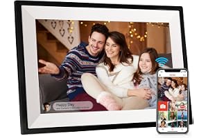 Produktabbildung: Frameo Digitaler Bilderrahmen, 10,1 Zoll WALN Digitaler Photo Frame 32 GB Speicher, automatische Drehung, Foto