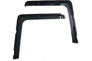 PERFLEX Juego de deflectores de viento, protectores de lluvia, deflectores de viento laterales de ventana para camión R accesorios de decoración