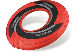 PETGEEK SKIPDAWG Flyer Jouet interactif pour chien – Flotte dans l'eau et sans danger sur les dents, jouets de plage pour jeux en plein air et exercice