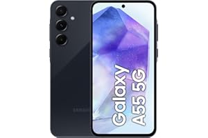 Samsung Galaxy A55 5G,Clear Cover inclusa, Smartphone Android 14, Display FHD+ Super AMOLED 6.6”, 8GB RAM e 128GB di memoria interna espandibile, Batteria 5.000 mAh, Awesome Navy [Versione Italiana]
